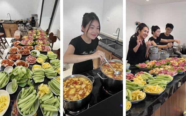 Hotpot area was full of laughter and endless conversations